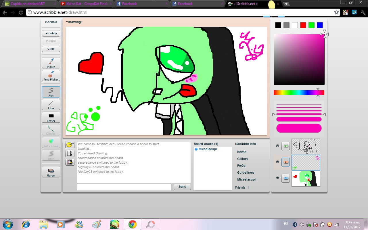 Dibujando En Iscribble