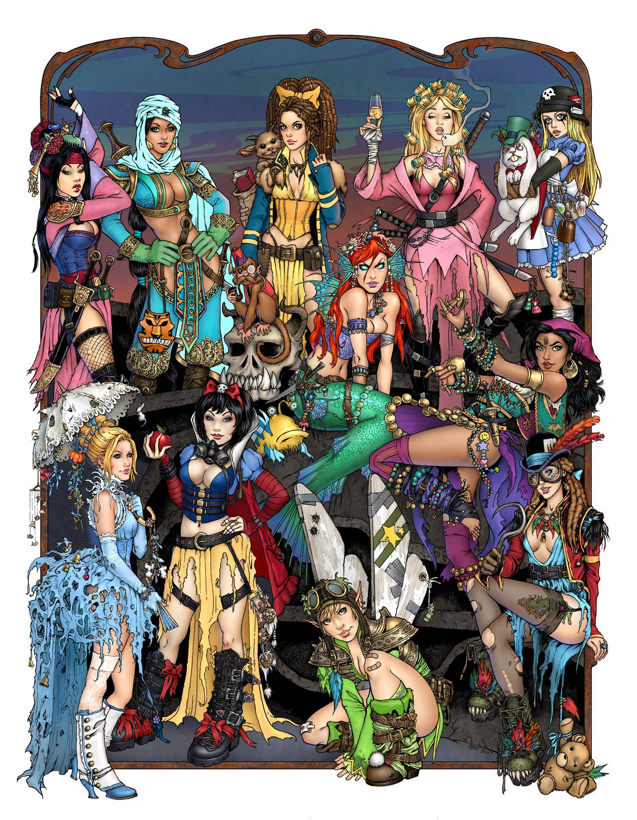 High res Apocalypse Princesses by TessFowler