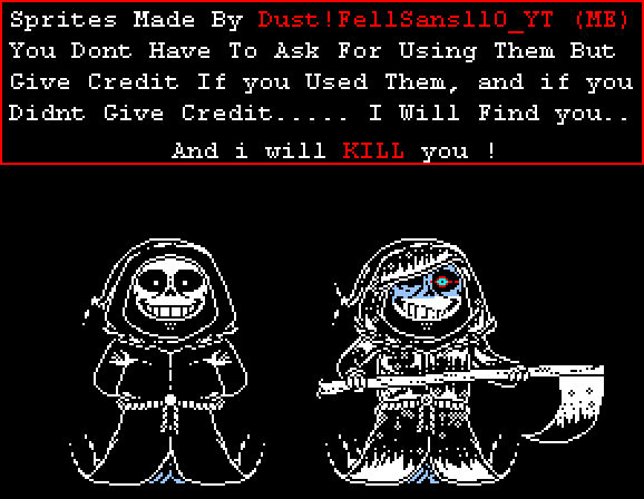 DUST SANS, WIKI SANS, REAPER CHARA, AND MORE WERE ADDED