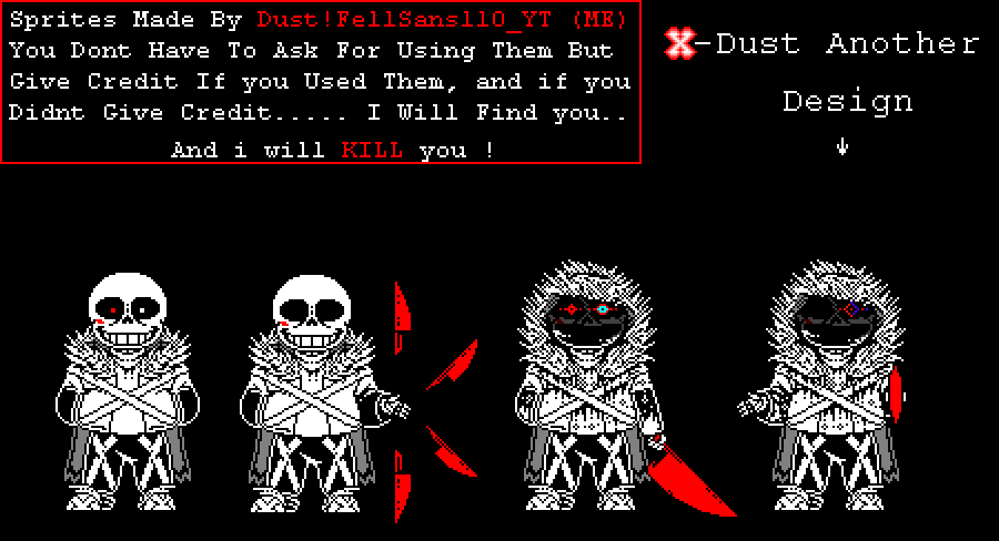 Dusttale Sans sprite (but its the official design) by TheRealAllanTorngren  on DeviantArt