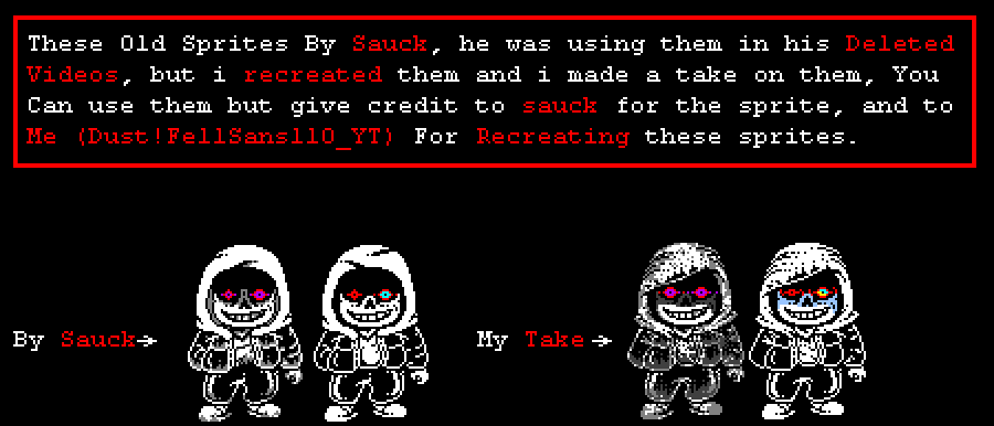 Dust sans V2 Sprite by DustFellSans110YT on DeviantArt