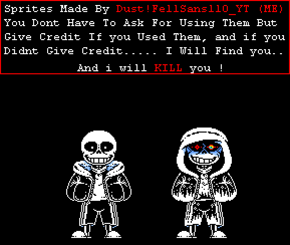 Dusttale sans sprite (ask before using) : r/Undertale