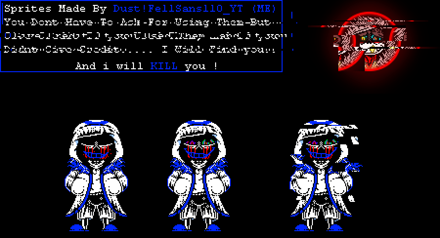 Dust sans V2 Sprite by DustFellSans110YT on DeviantArt