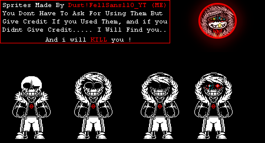 Killer!Sans Sprite Phase 1 by MegaloFellSans on DeviantArt