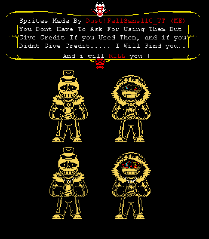 Dust Sans Sprite Remake! - SkipsThePencil - Folioscope