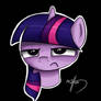 Tonal Grumpy Twilight Sparkle