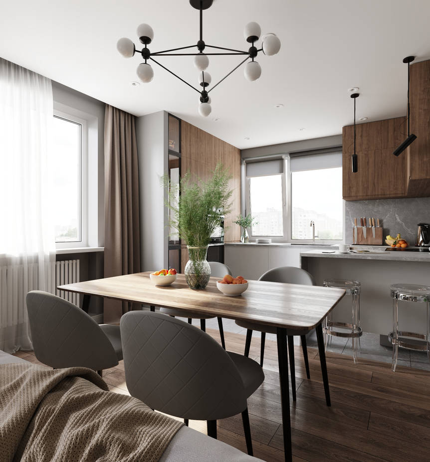 Light and cozy apartment design for a family. by StudioSunRays on ...