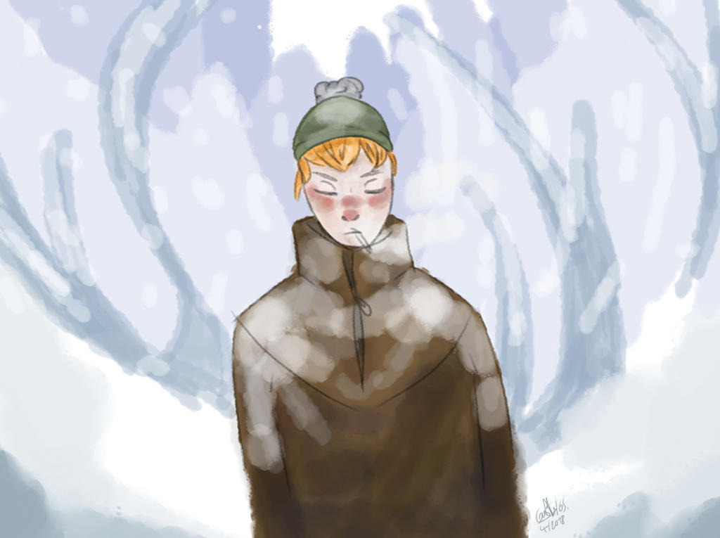 Cold |Illustration| by GhastlyInnerWorld on DeviantArt