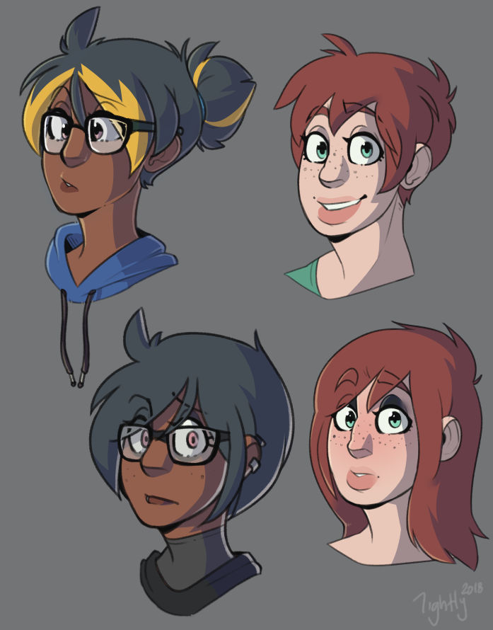 Pixel Perry Liz Routine Liz n' Rory - Then and now by Tightly-Doodles on DeviantArt