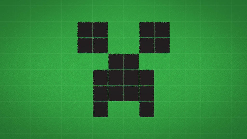 Creeper Head Grid Wallpaper