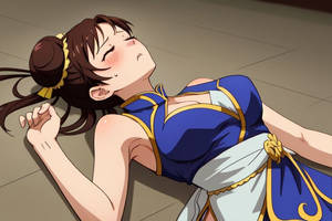 Chun-Li knocked unconscious