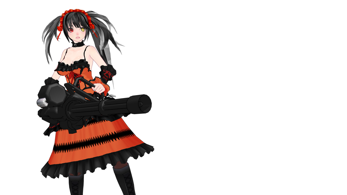Jason Write Kurumi with a Minigun by JasonWrite96 on DeviantArt