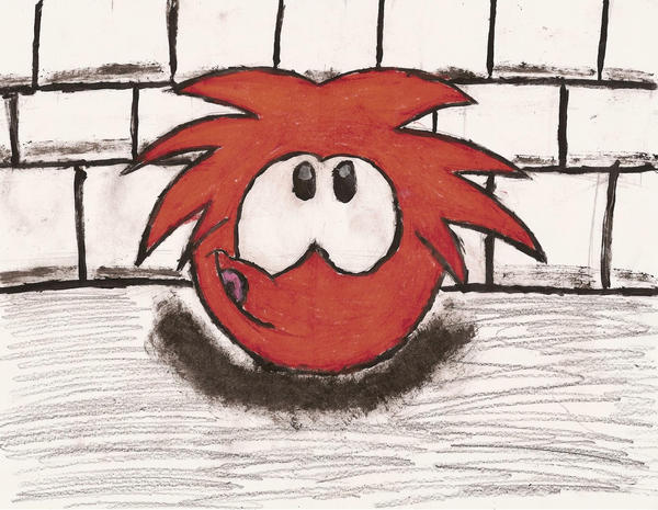 Red Puffle Sprites Red Puffle Painting by Pufflepalooza on DeviantArt