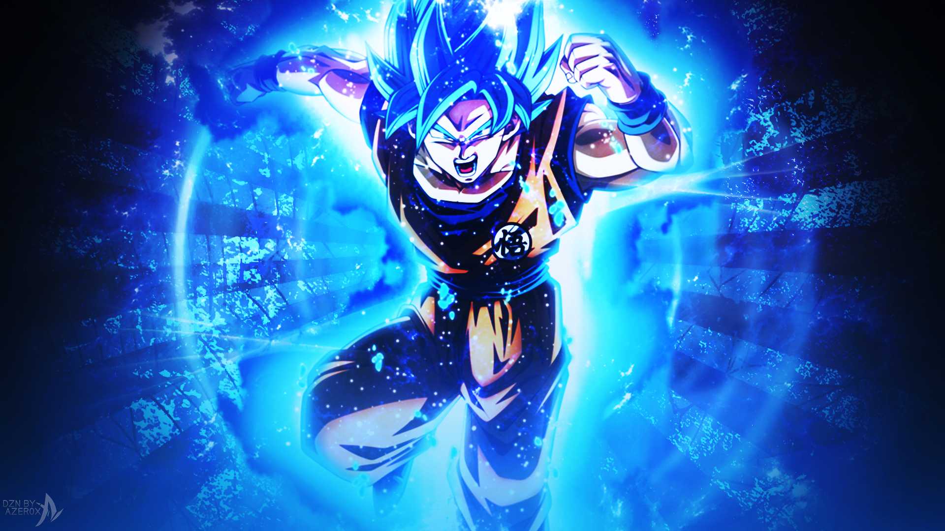 Goku Blue Dragon Ball Super By Azer0xhd On Deviantart