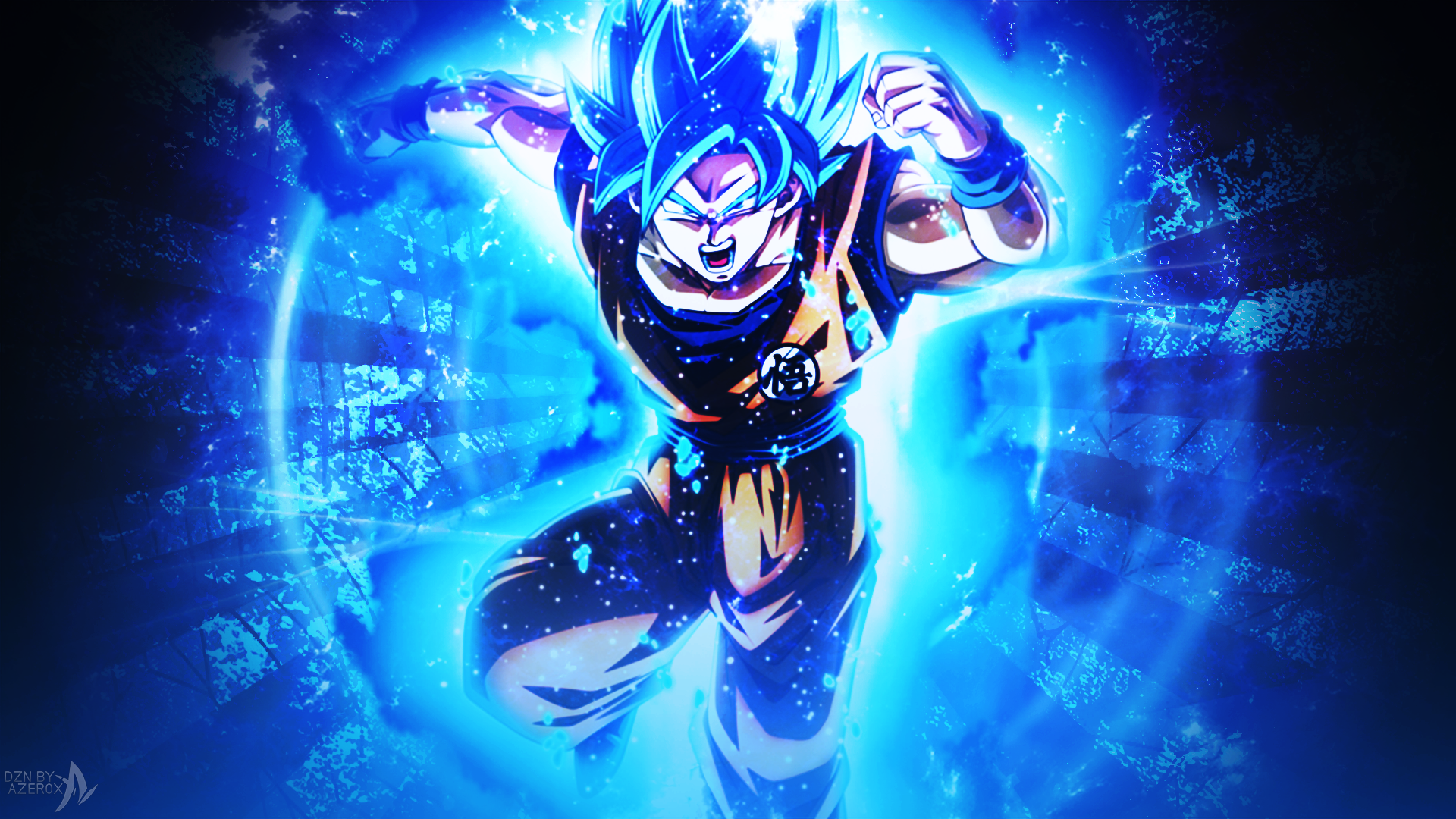 Dragon Ball Goku Blue Desktop Wallpaper - Dragon Ball Wallpaper