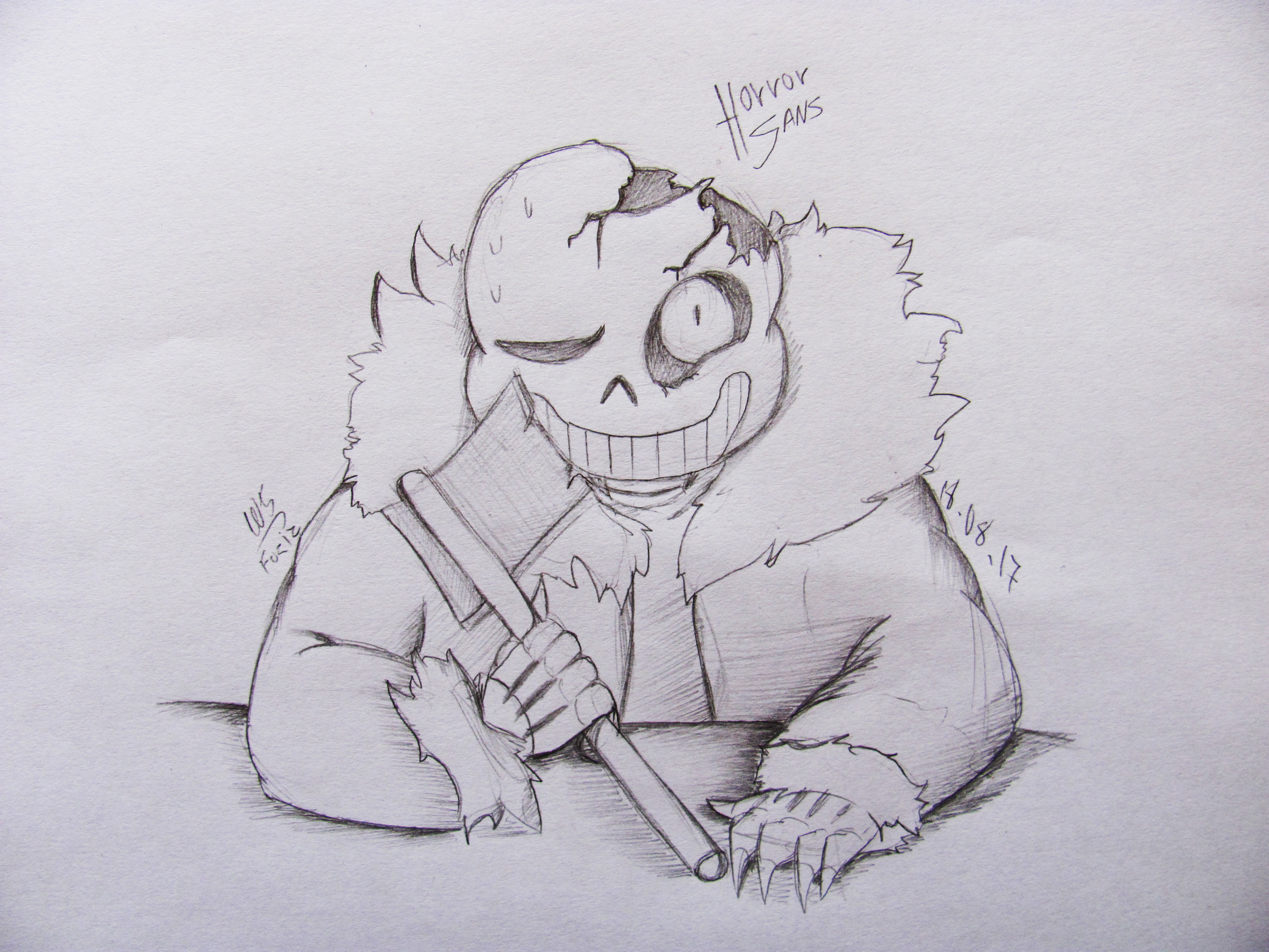 Wiki sans and horror sans by zombiejb1 on DeviantArt