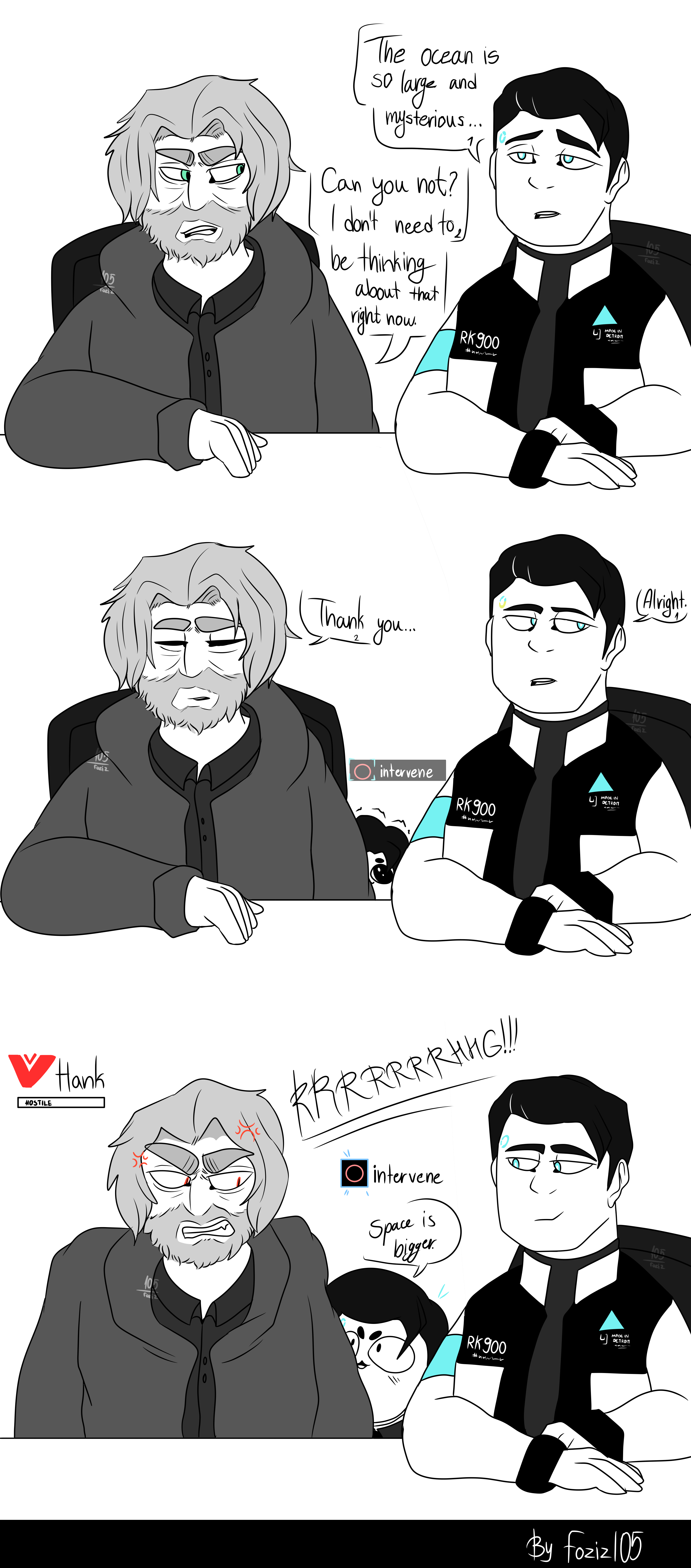 Deep Thoughts (dbh comic) by Foziz105