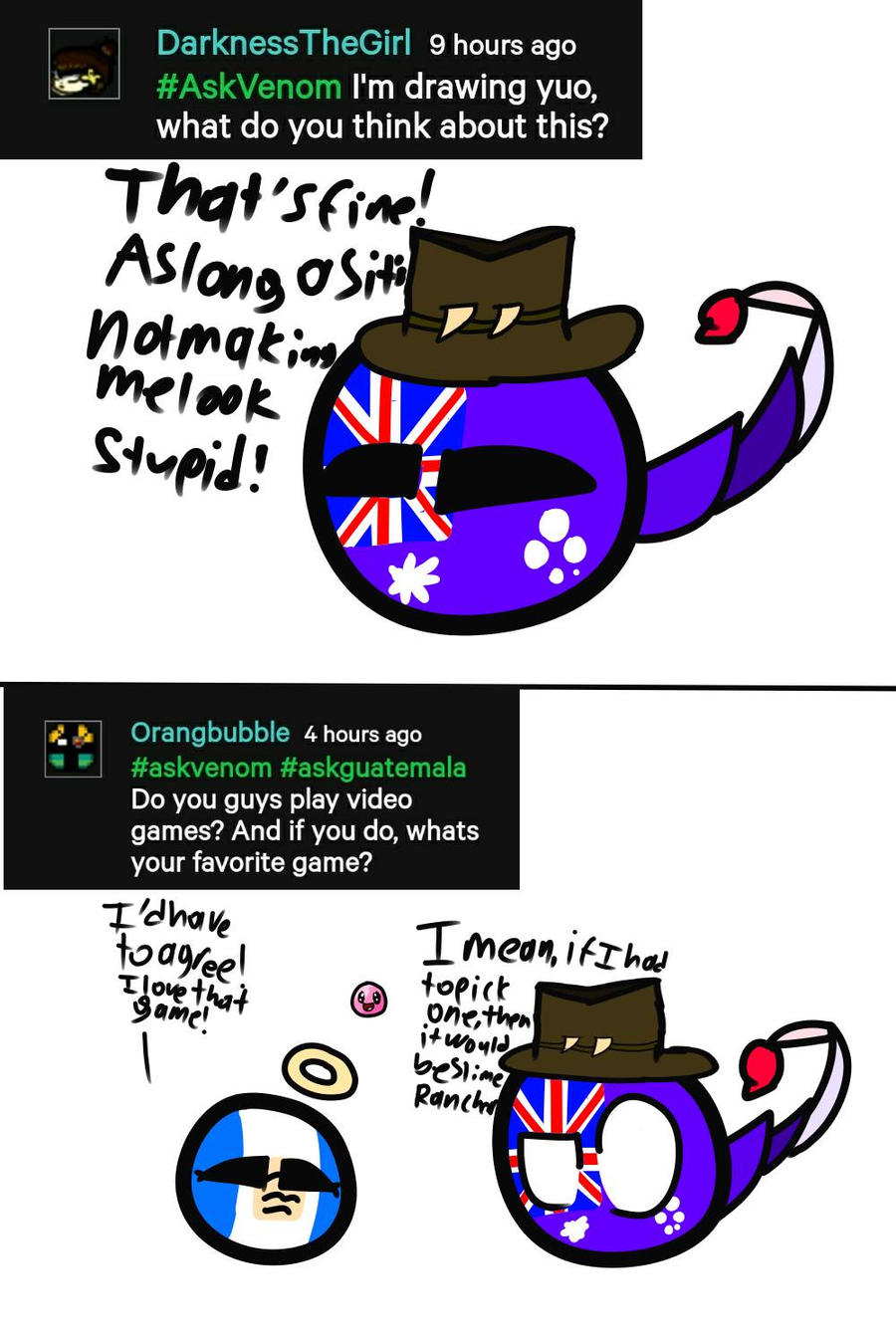 Téléchargement gratuit Images Ask My Characters Guatemala And Venom 2 3 By Typical Ukraine On le plus cool par