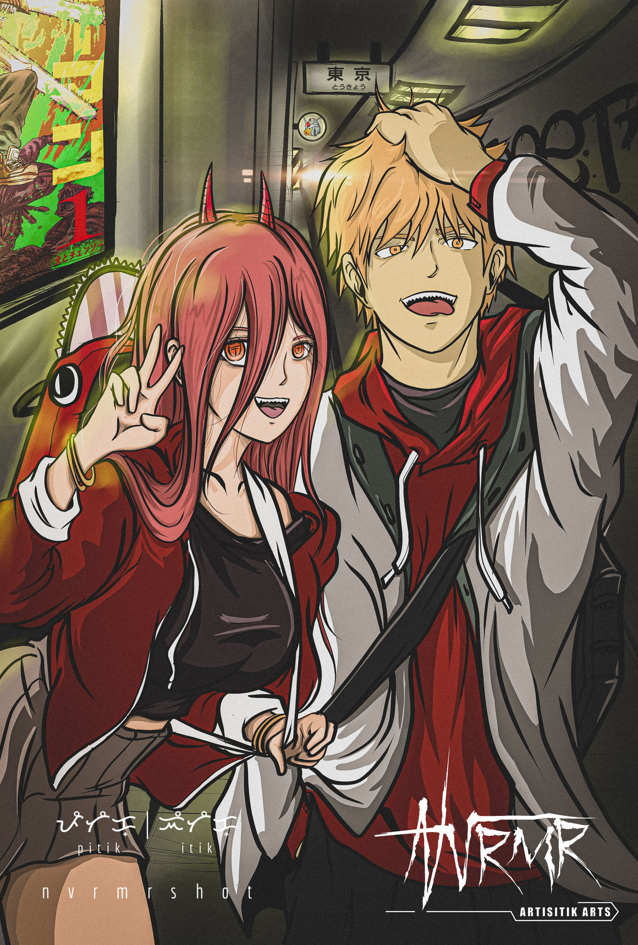 Denji X power by Artisitik on DeviantArt