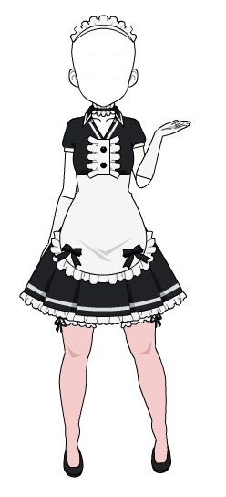Maid Dress Reference Drawing - bmp-place