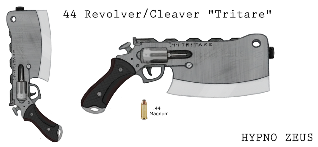.44 Revolver+Cleaver ''Tritare'' by HypnoZeus .44 Revolver+Cleaver ''Tritare'' by HypnoZeus