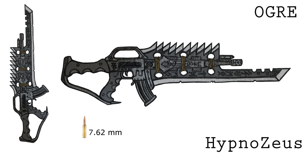 7.62mm ''OGRE'' Assault Rifle by HypnoZeus 7.62mm ''OGRE'' Assault Rifle by HypnoZeus