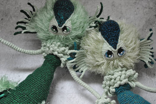 Amigurumi Art Dolls Mermaids Sisters Dolls (73)