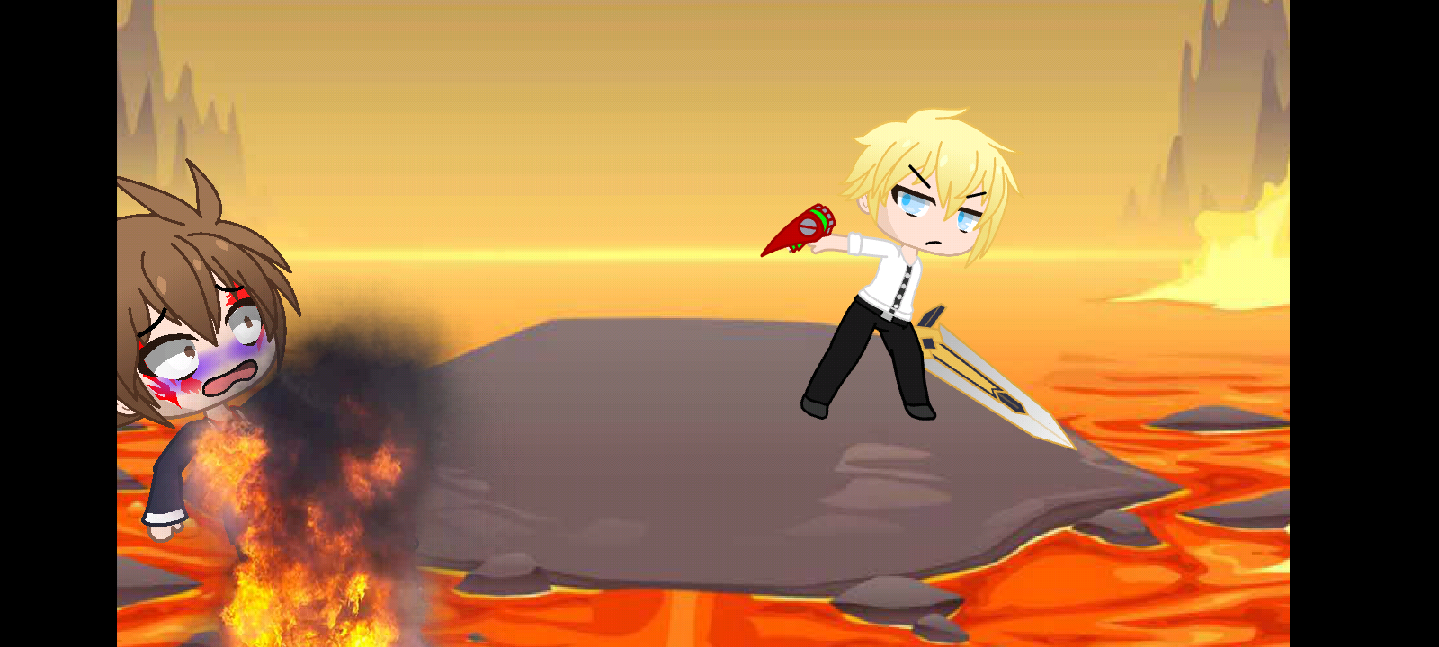 Issei falling to his fiery grave by Destroys30 on DeviantArt