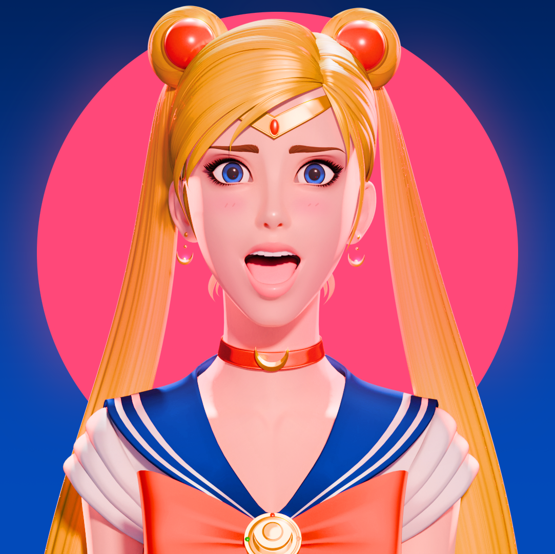 Sailor Moon (2 of 4) (Scream) (NOT AI Generated)