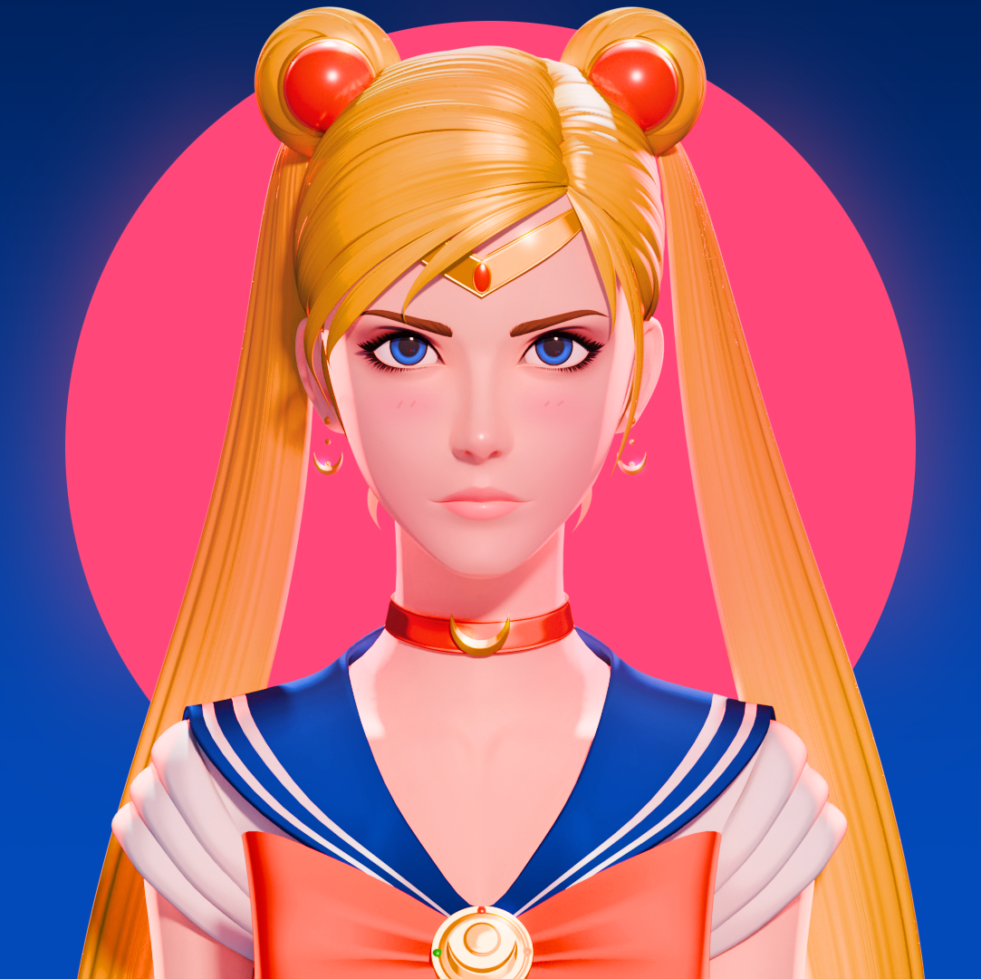 Sailor Moon (3 of 4) (Mad) (NOT AI Generated)