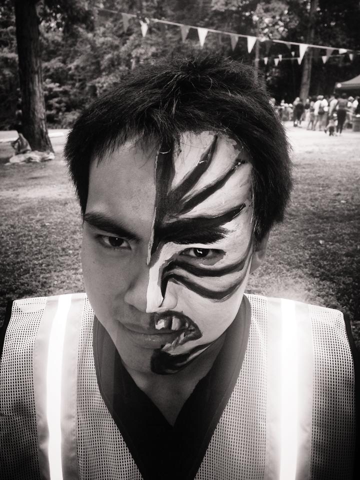 Half Mask Face Painting By Jbaznflip On Deviantart Half Mask Face Painting By Jbaznflip On Deviantart