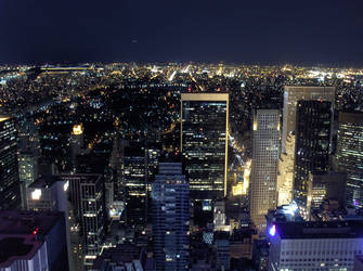 NYC-Night at top of the rock 2