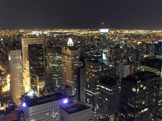 NYC-Night at top of the rock 3