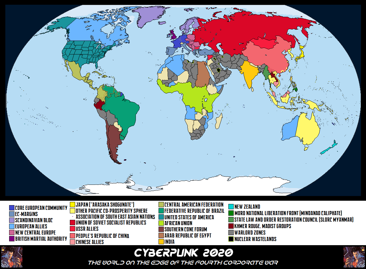 карта мира cyberpunk 2020 фото 3