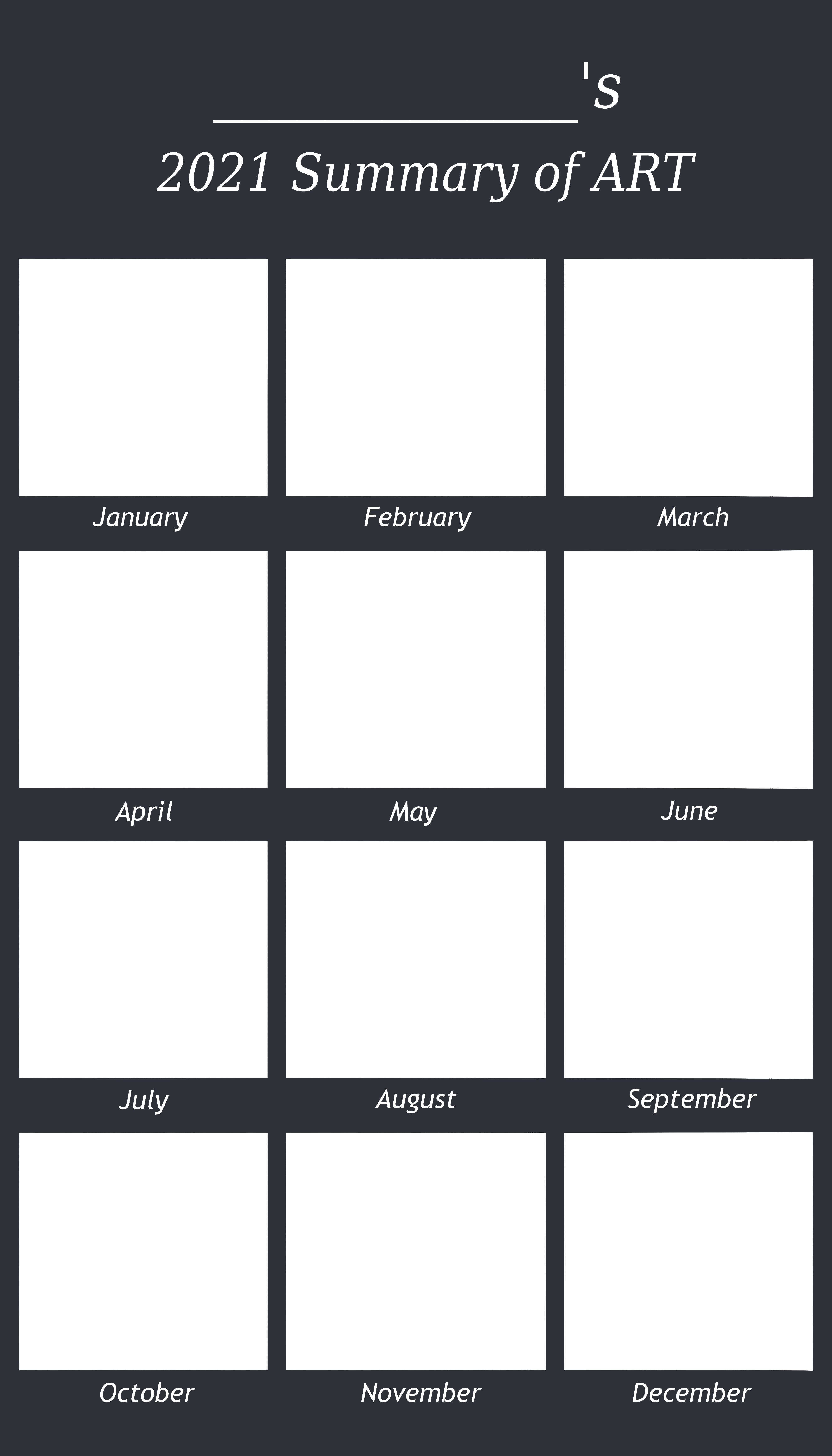 2021 Summary of Art TEMPLATE by JetProject on DeviantArt