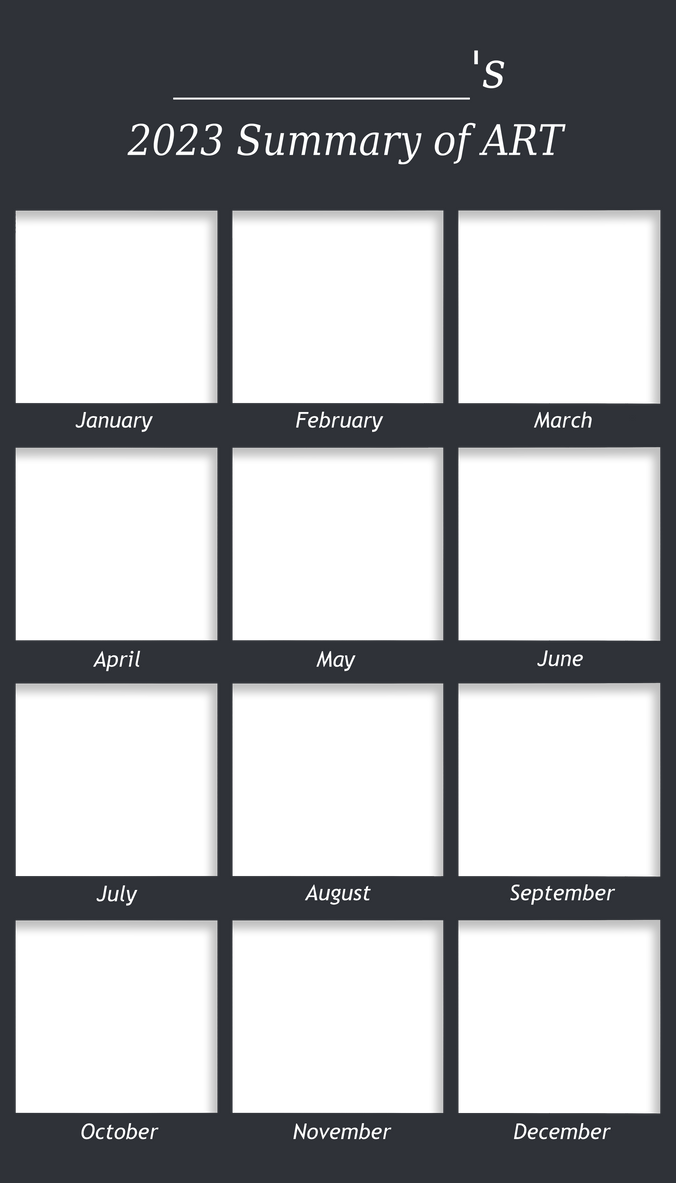 2023 Summary of Art TEMPLATE by JetProject by JetProject on DeviantArt