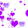 Heart day wall Purple no sig