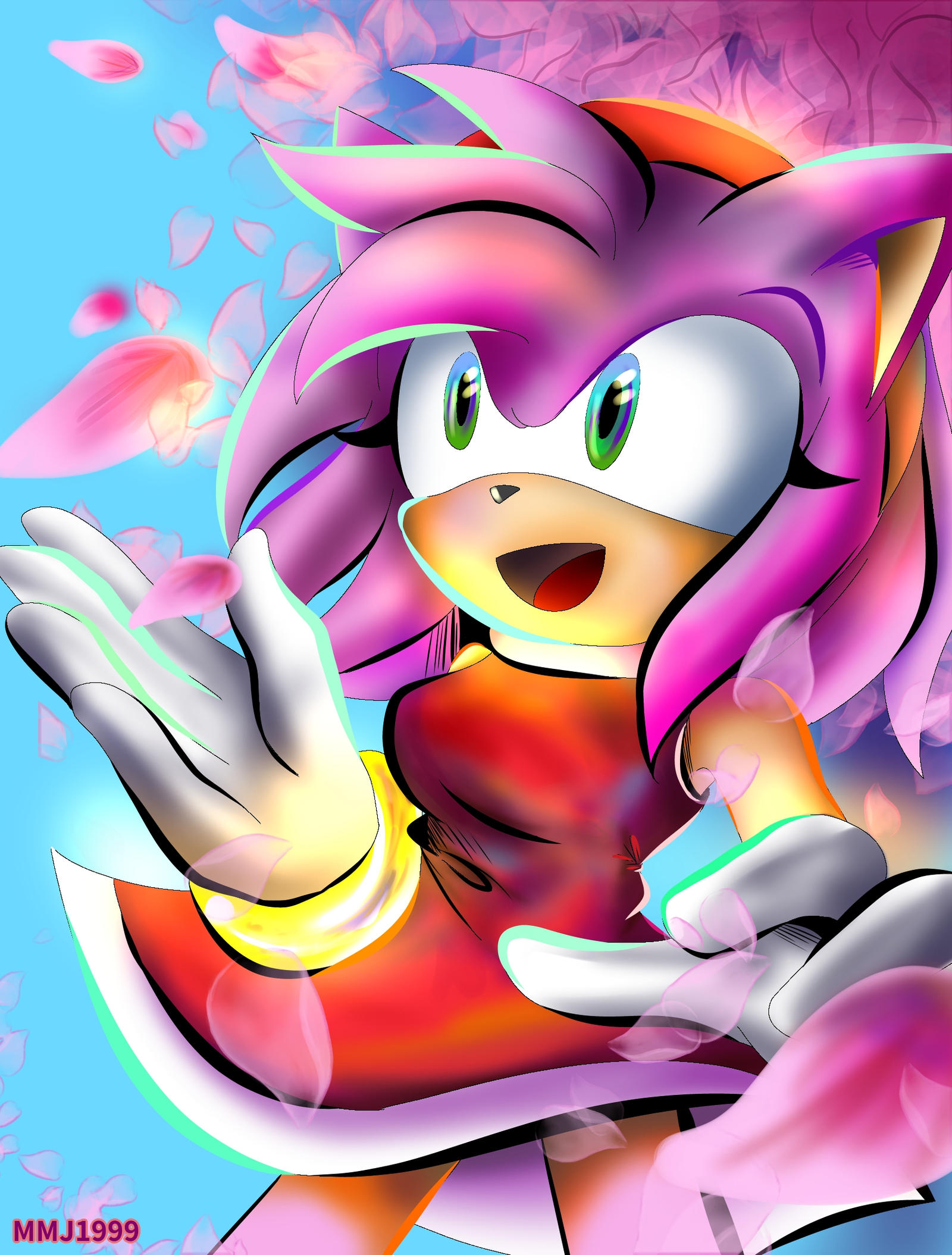 Amy Deviantart Amy Rose by MMJ1999 on DeviantArt