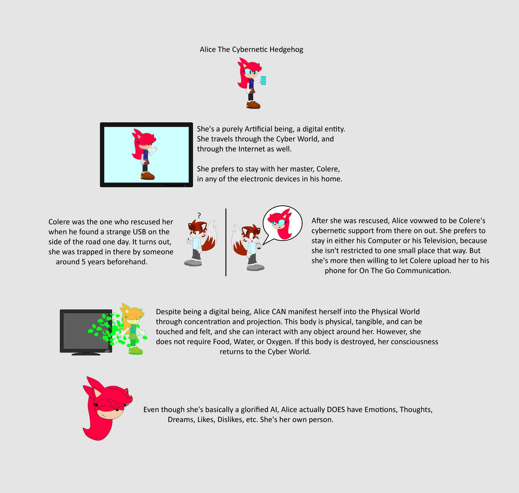 NEW OC: Alice The Cybernetic Hedgehog