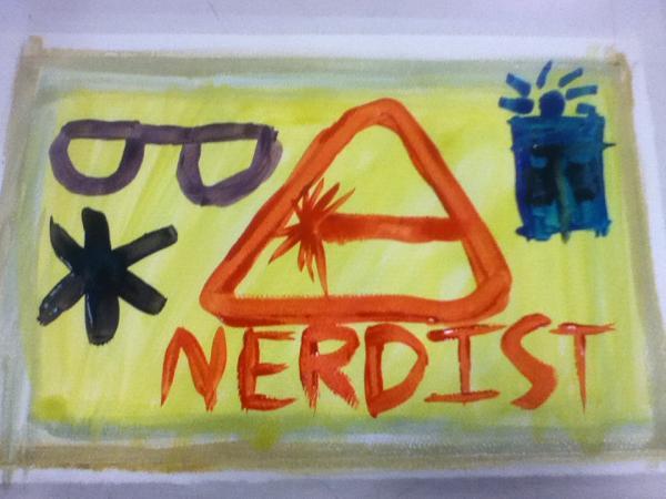 My Nerdist Flag Painting