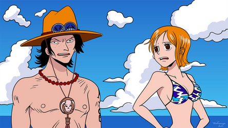Nami, but with the Goro Goro no mi (Enel's Fruit) by TheArtistMouse on DeviantArt