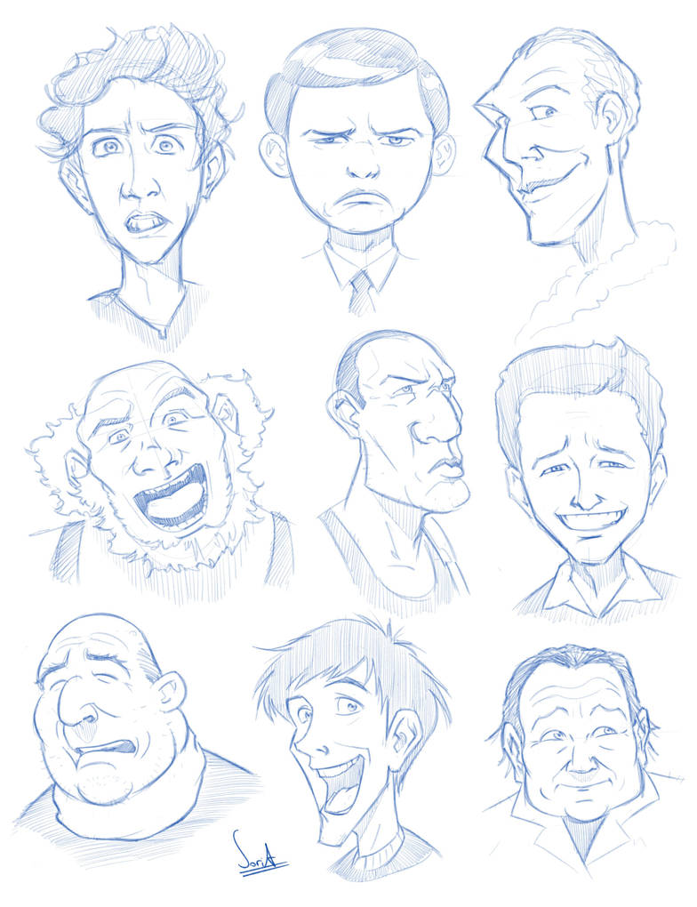 Men Expression Types Men expressions by Soriart on DeviantArt