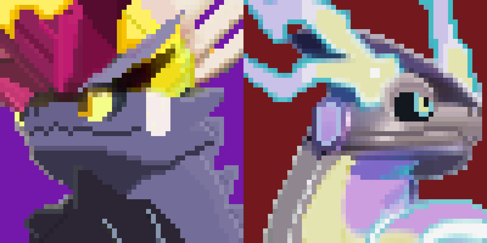 Shiny koraidon pixel art