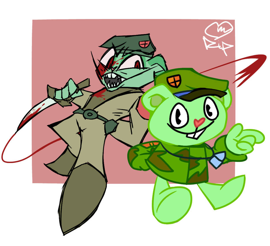 HTF Flippy and KAPOW Fliqpy by AlteredRipples on DeviantArt