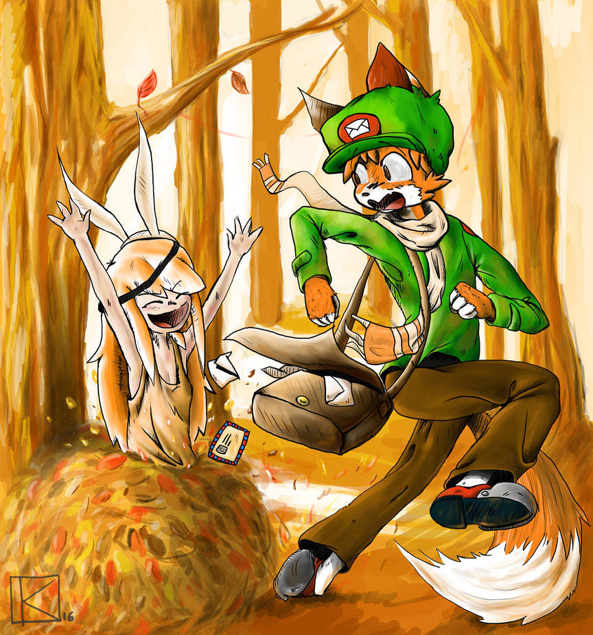 The fox and the rabbit by KayDaKay on DeviantArt