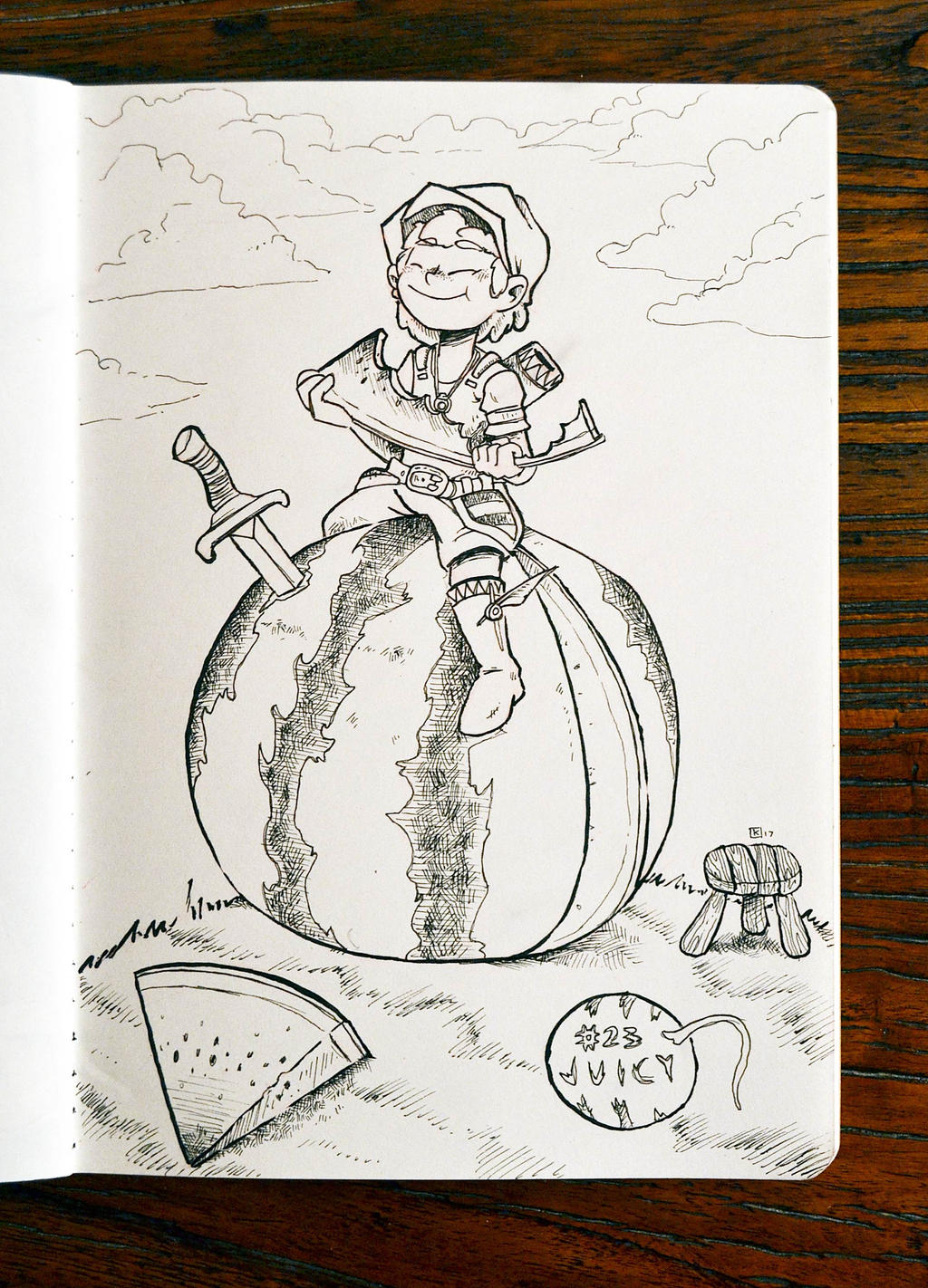 Inktober! Day 23: Juicy