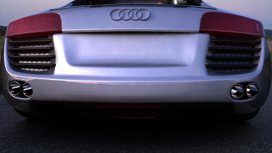 Audi R8 back by niceguyAli on DeviantArt