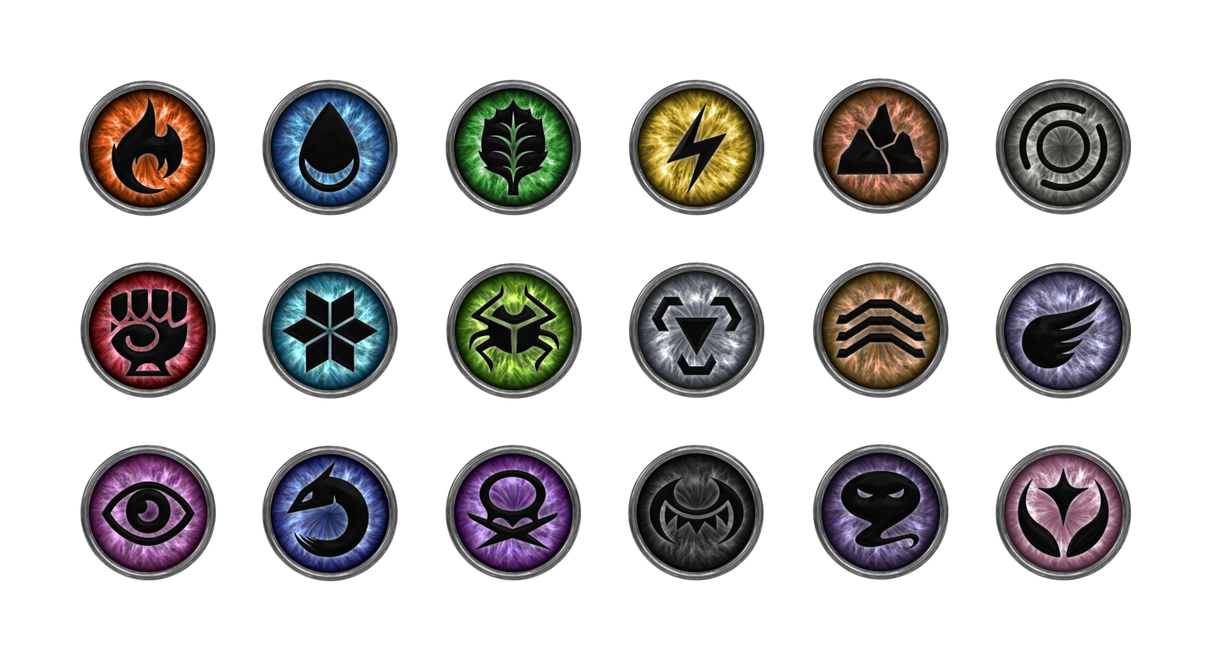 Pokemon Type Symbols by gamez-x on DeviantArt