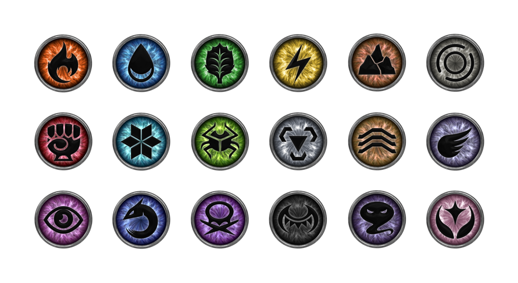 Pokemon Type Symbols by Soluna17 on DeviantArt