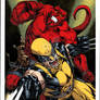 Hellboy and Wolverine Colored